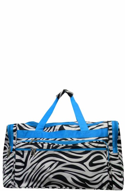 Printed Duffle Bag-T22/ZEB/TURQ